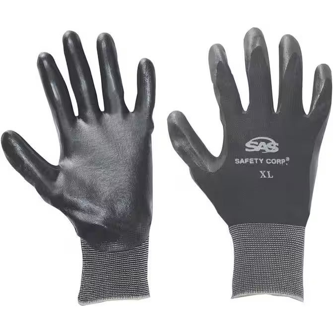 SAS safety nitrile coated gloves