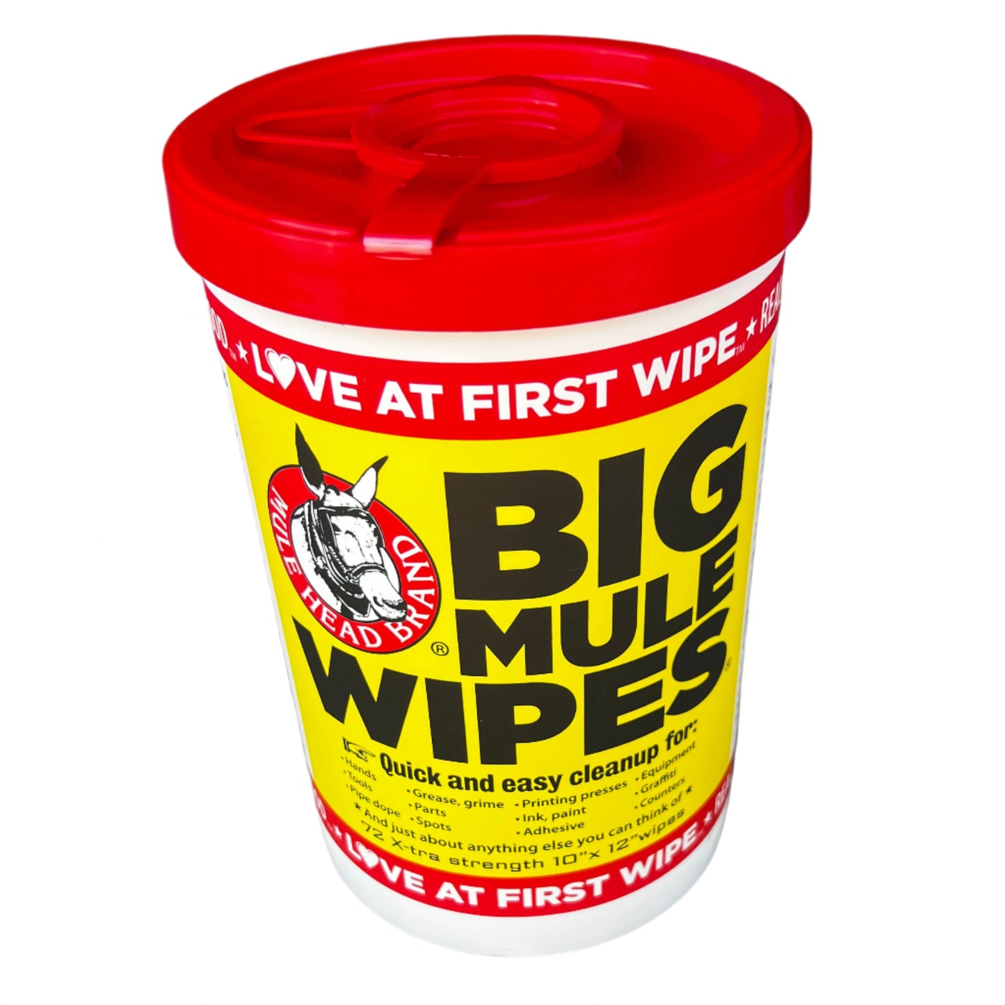 Big Mule Degreasing & Cleaning Wipes | 72 Wipes | 6 Pack
