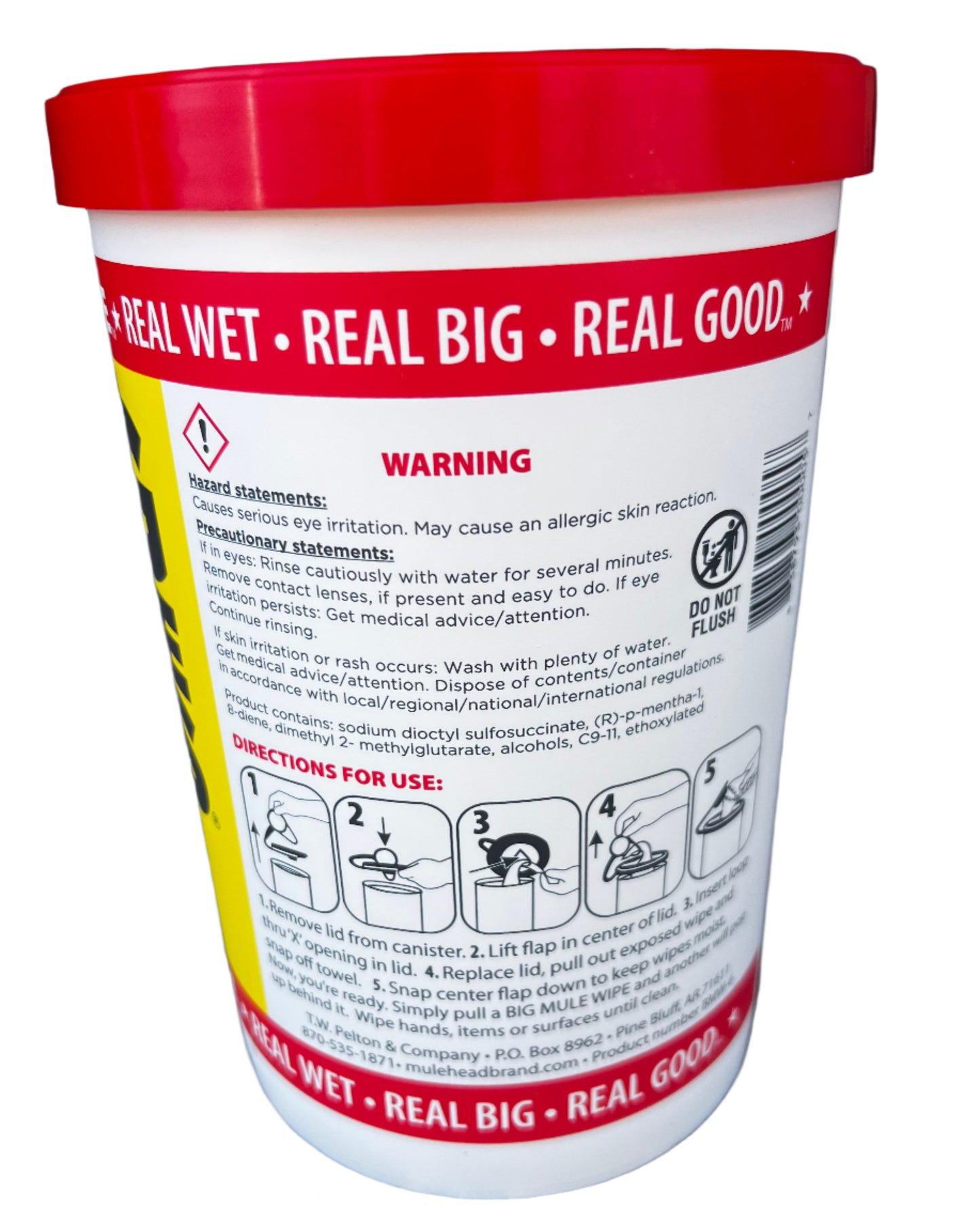 Big Mule Degreasing & Cleaning Wipes | 72 Wipes | 6 Pack