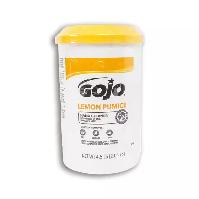 lemon scented hand cleaner | cleans grease oil and tar | Gojo