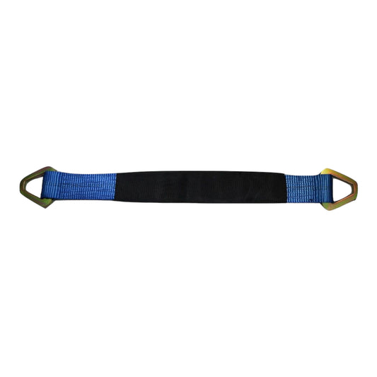 24" Axle Straps Auto Car Hauler Tie Downs Tow Wrecker 4 PACK | BLUE | Towing Strap