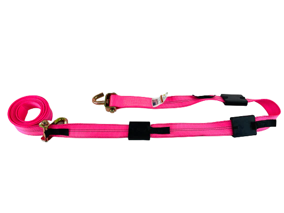2" x 14 Ft DiamondWeave™ Strap w/ Wire Hooks & Rubber Cleats | 4 PACK