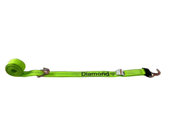 2" x 14 Ft DiamondWeave™ Strap w/ Wire Hooks | 4 PACK