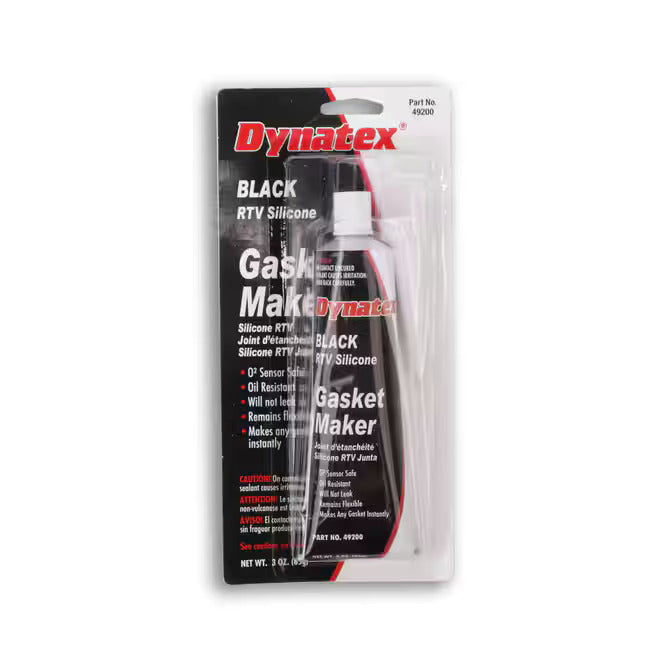 Dynatex Black RTV Silicone Gasket Maker 3 oz. 12 Pack