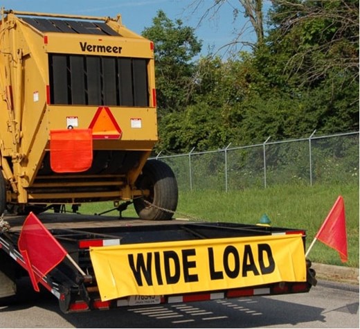 Red Warning Flag - Vinyl Mesh on Wooden Dowel 4 PACK | RWFX4