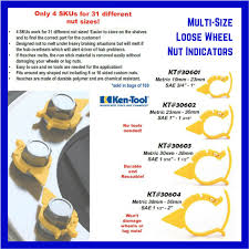 Ken-Tool 30603 Hexchex Multi-Size loose wheel nut Indicator 30-38Mm - QTY 100 -