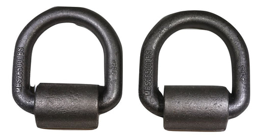 Qty (2) 3/4" Forged D-Ring w/Weld-On Clip - 9,000 lb. WLL - ratchetstrap-com.myshopify.com