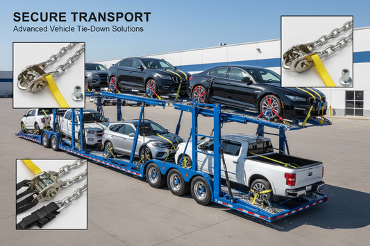 What straps, hardware, and accessories does a professional auto hauler need on their trailer? The complete kit list, by position and vehicle type, from GO-TOW.com.