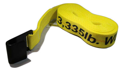R27F 2 inch ratchet strap with flat hooks, full length