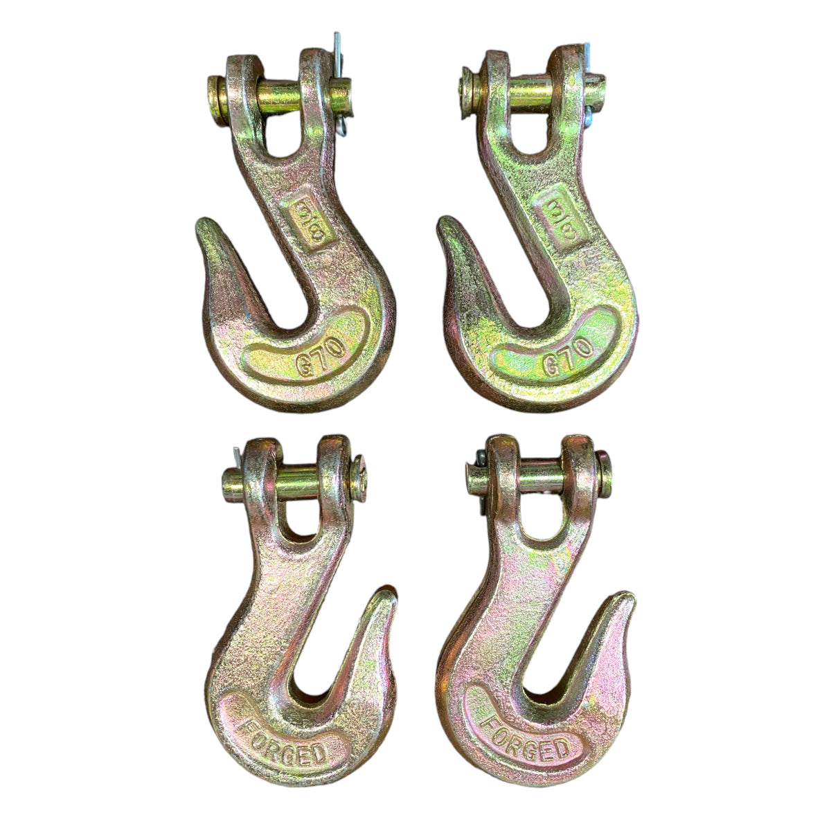 3/8" Clevis Grab Hook - Grade 70 (4-Pack) — hook assembly — GO-TOW.com