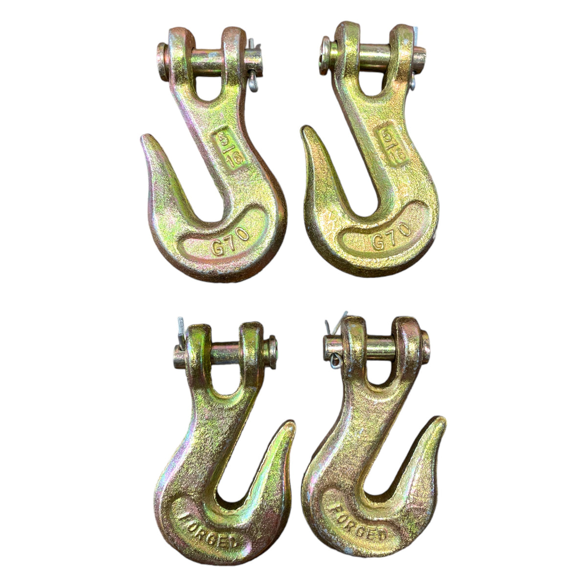 5/16" Clevis Grab Hook - Grade 70 (4-Pack) — hook assembly — GO-TOW.com
