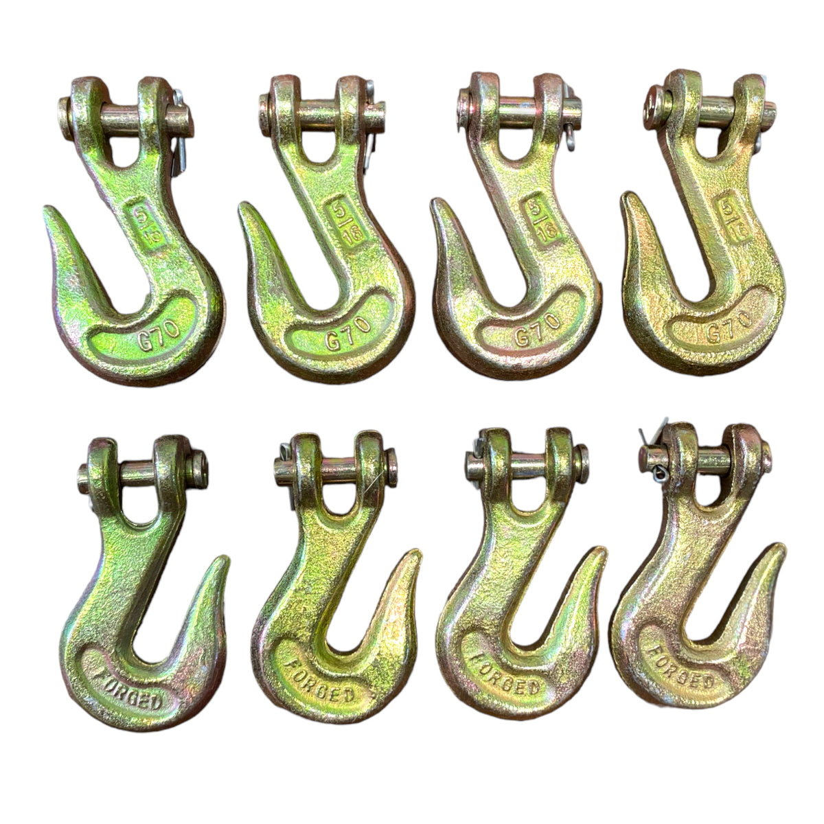 5/16" Clevis Grab Hook - Grade 70 (8-Pack) — hook assembly — GO-TOW.com