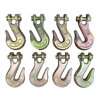 3/8" Clevis Grab Hook - Grade 70 (8-Pack) — hook close-up — GO-TOW.com