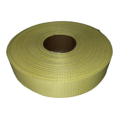 2" Natural Yellow Kevlar | Aramid Fiber Webbing | Go-Tow.com