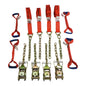 8 Point DiamondWeave™ Flatbed/Rollback 14' Car Tie-Down w/ 12" Chain Tail | COLOR OPTIONS