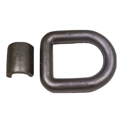 1" Forged Long D-Ring w/ Weld-On Clip - 15,000 lb. Working Load Limit | DR1L | Go-Tow.com