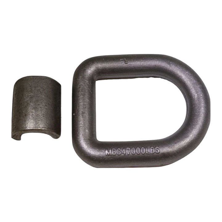 1" Forged Long D-Ring w/ Weld-On Clip - 15,000 lb. Working Load Limit | DR1L