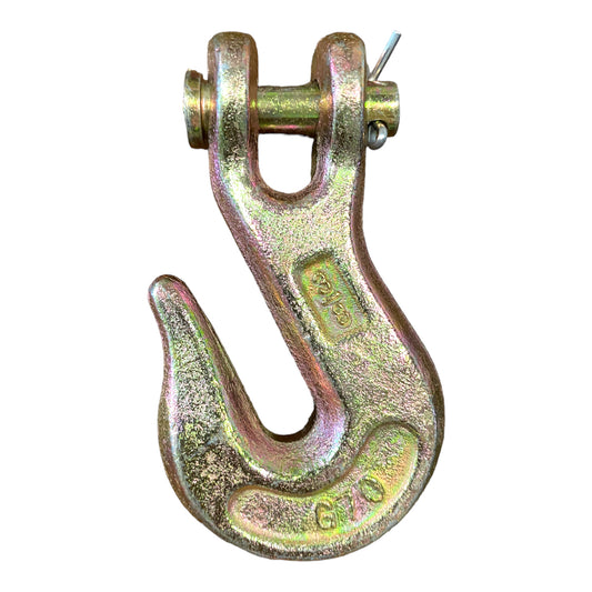 3/8" Clevis Grab Hook - Grade 70 (4-Pack) — hook profile view — GO-TOW.com