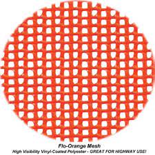 Red Warning Flag, 18" Vinyl Mesh on Wooden Dowel — Single, 2, 4 or 6 Pack