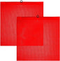 Red Mesh Warning Flag, 18" x 18" with Wire Rod — Single, 2 or 6 Pack