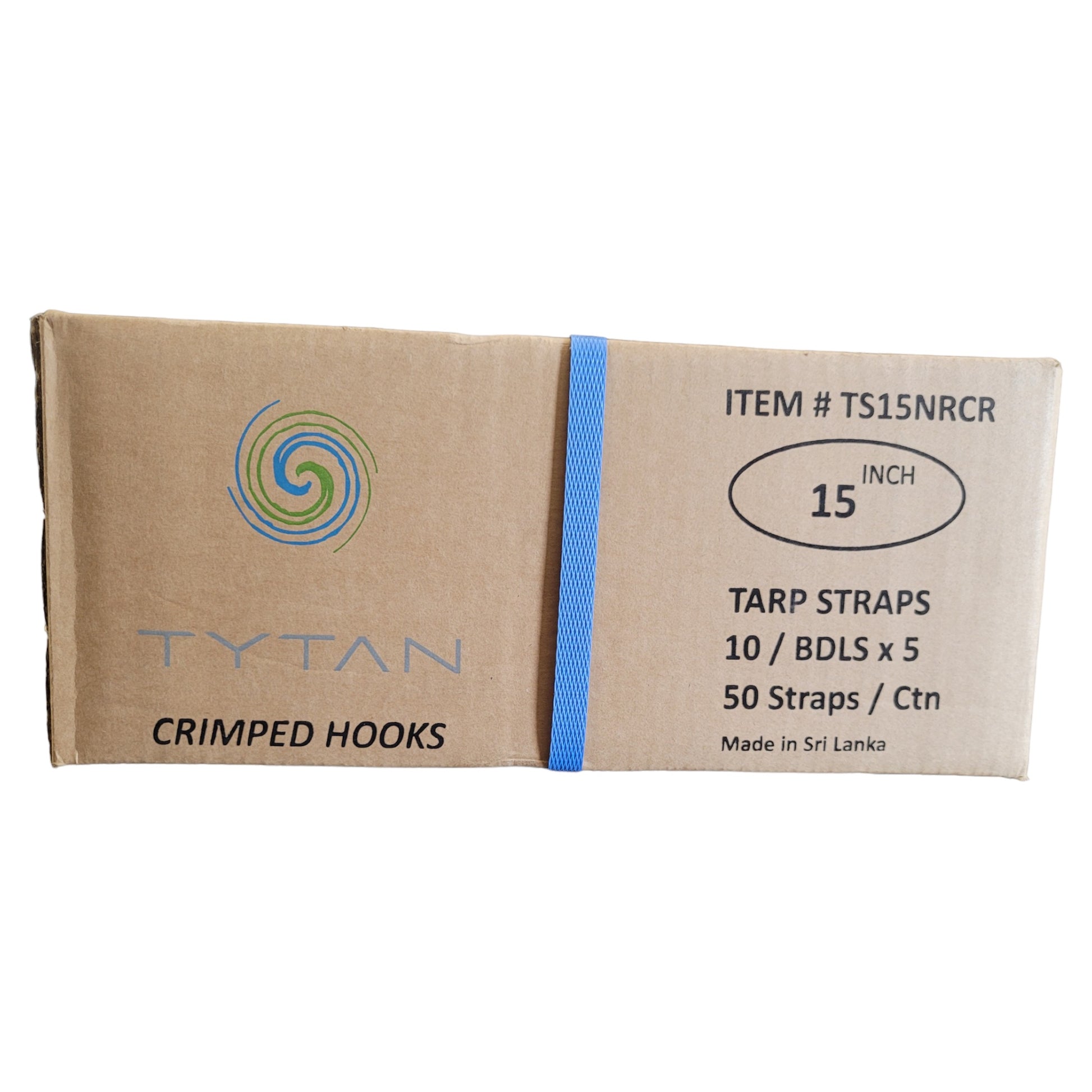 Rubber Tarp Straps w/ Crimped S Hooks LENGTH OPTIONS | BOX OF 50