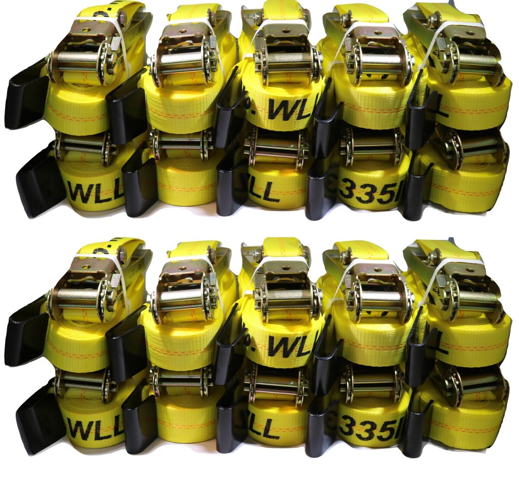 2" X 27 Ft Ratchet Strap w/ Flat Hooks