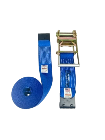 Diamond Weave 4" x 30 Ft Ratchet Strap w/ Flat Hooks | R430FDW
