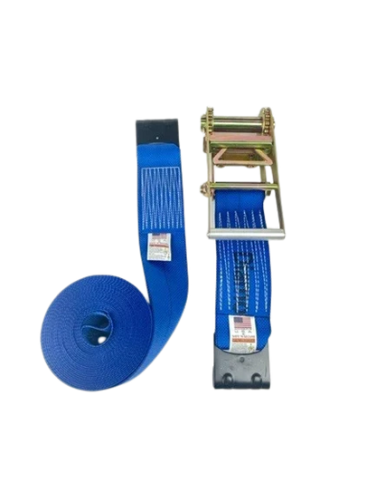 Diamond Weave 4" x 30 Ft Ratchet Strap w/ Flat Hooks | R430FDW