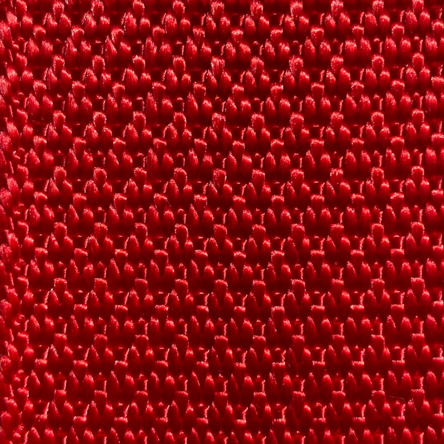 red diamond weave webbing zoomed in