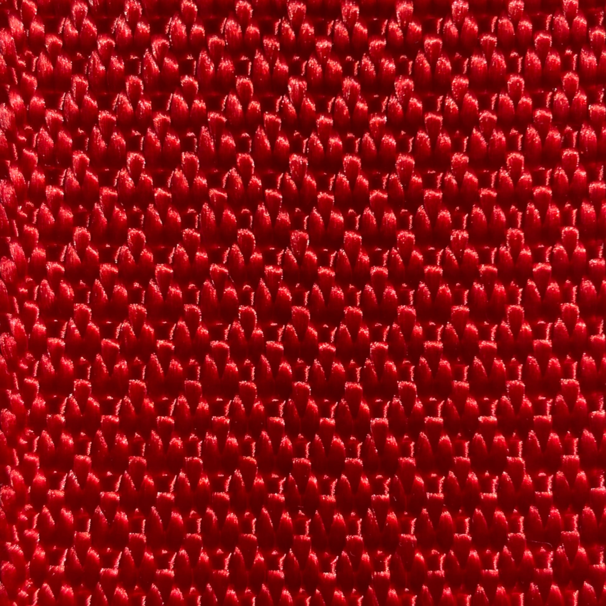 red diamond weave webbing zoomed in