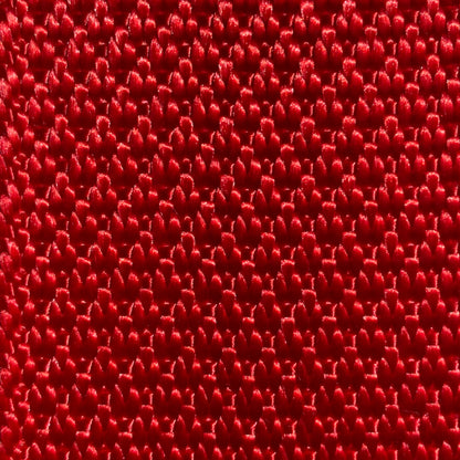 red diamond weave webbing zoomed in