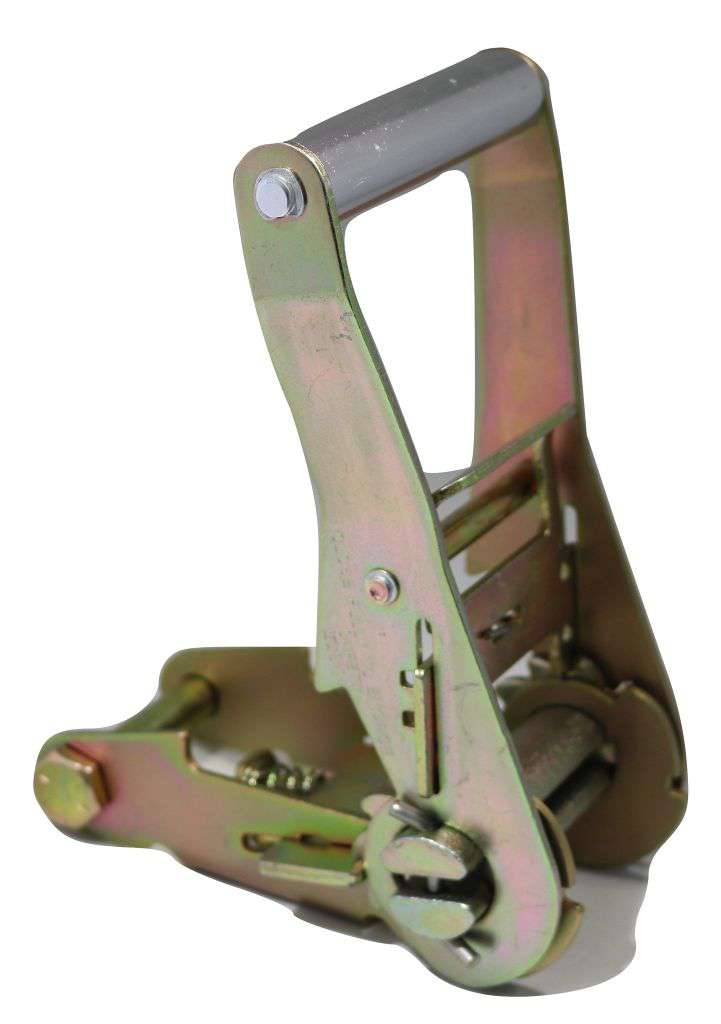 2" Short Wide Handle Strap Ratchet, Double-Locking -Auto Hauling