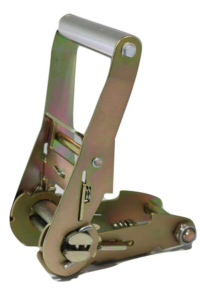 2" Short Wide Handle Strap Ratchet, Double-Locking - Towing Supplies