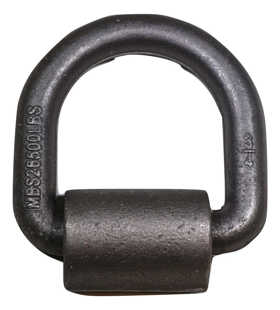 3/4" Forged D-Ring w/ Weld-On Clip - 9,000 lb. WLL 