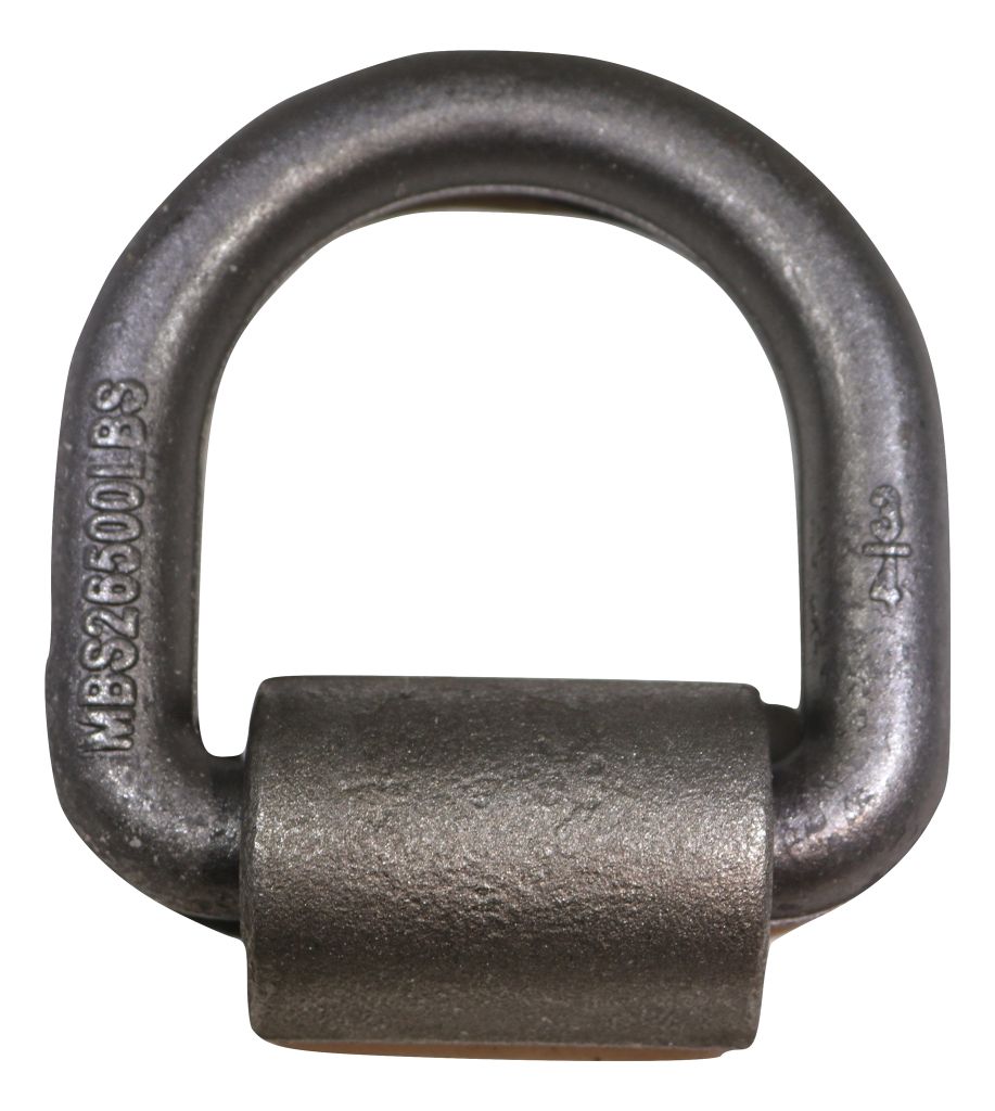 3/4" Forged D-Ring w/ Weld-On Clip - 9,000 lb. WLL 