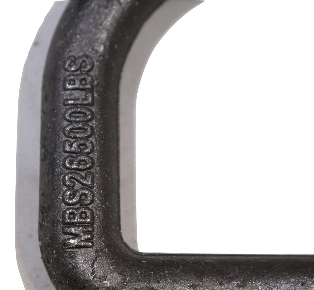 3/4" Forged D-Ring w/ Weld-On Clip - 9,000 lb. WLL 
