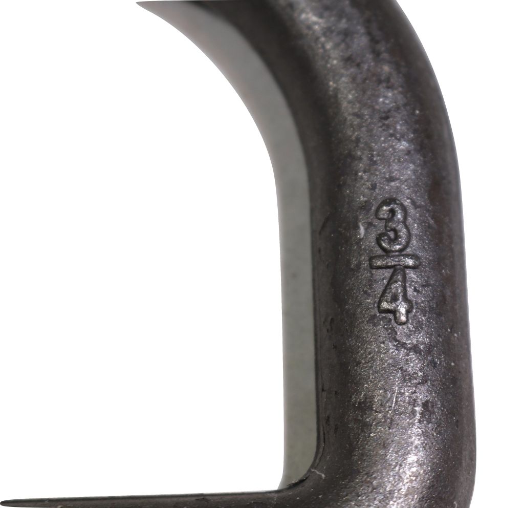3/4" Forged D-Ring w/ Weld-On Clip - 9,000 lb. WLL 