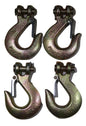 QTY 4 Clevis Slip Hook 5/16" with Latch - Grade 70 - ratchetstrap-com.myshopify.com