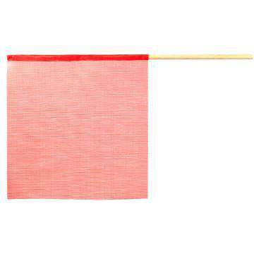 Warning Flag - Vinyl Mesh on Wooden Dowel — product detail — GO-TOW.com